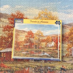 White Mountain Friends In Autumn Puzzle Complete